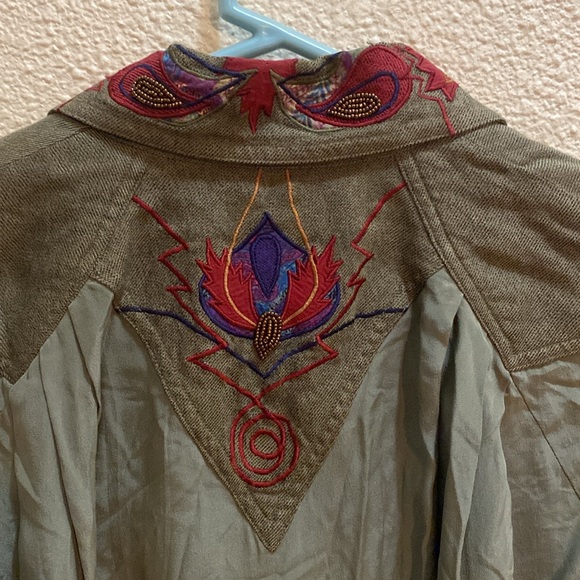 Vintage Marc D’alcy Embroidered Green Women's Jacket - Picture 8 of 12